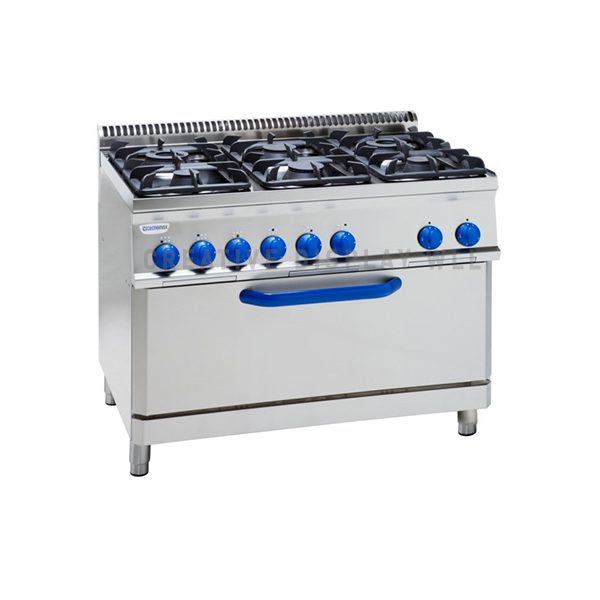 Gas Boiling Top- 6 Burner-Electric Oven